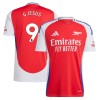 Maglia ufficiale Arsenal G. Jesus 9 Casa 2024-25 per Uomo